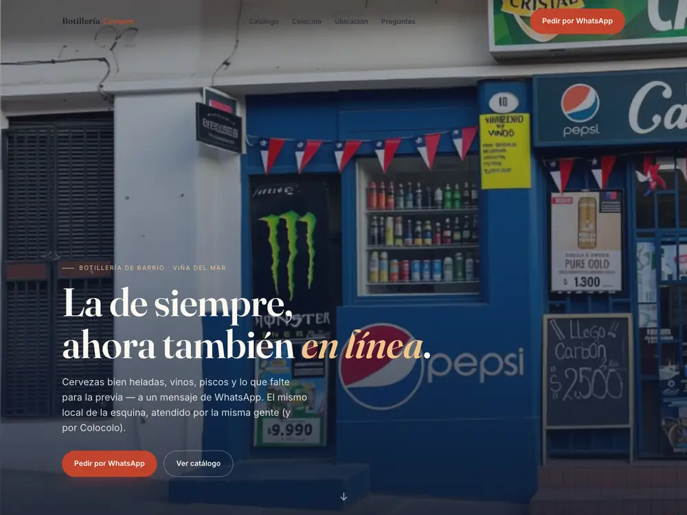 Portada de Botillería Carmen