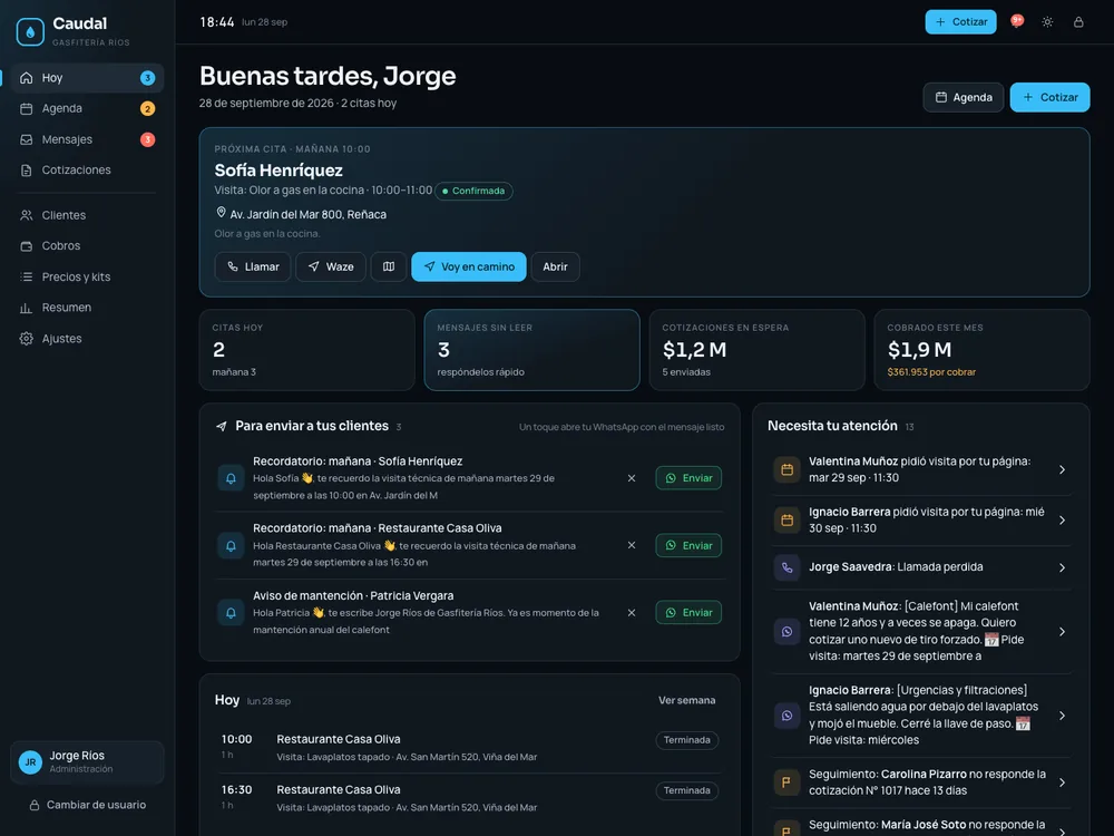 Portada de Caudal