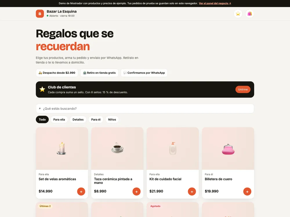 Portada de Mostrador